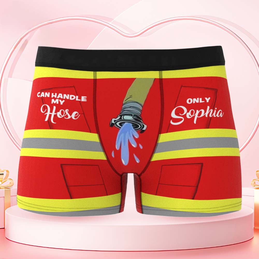 Personalisierte Geschenke Für Männer Boxershorts Handle My Hose Feuerwehruniform - MyFaceBoxerDE