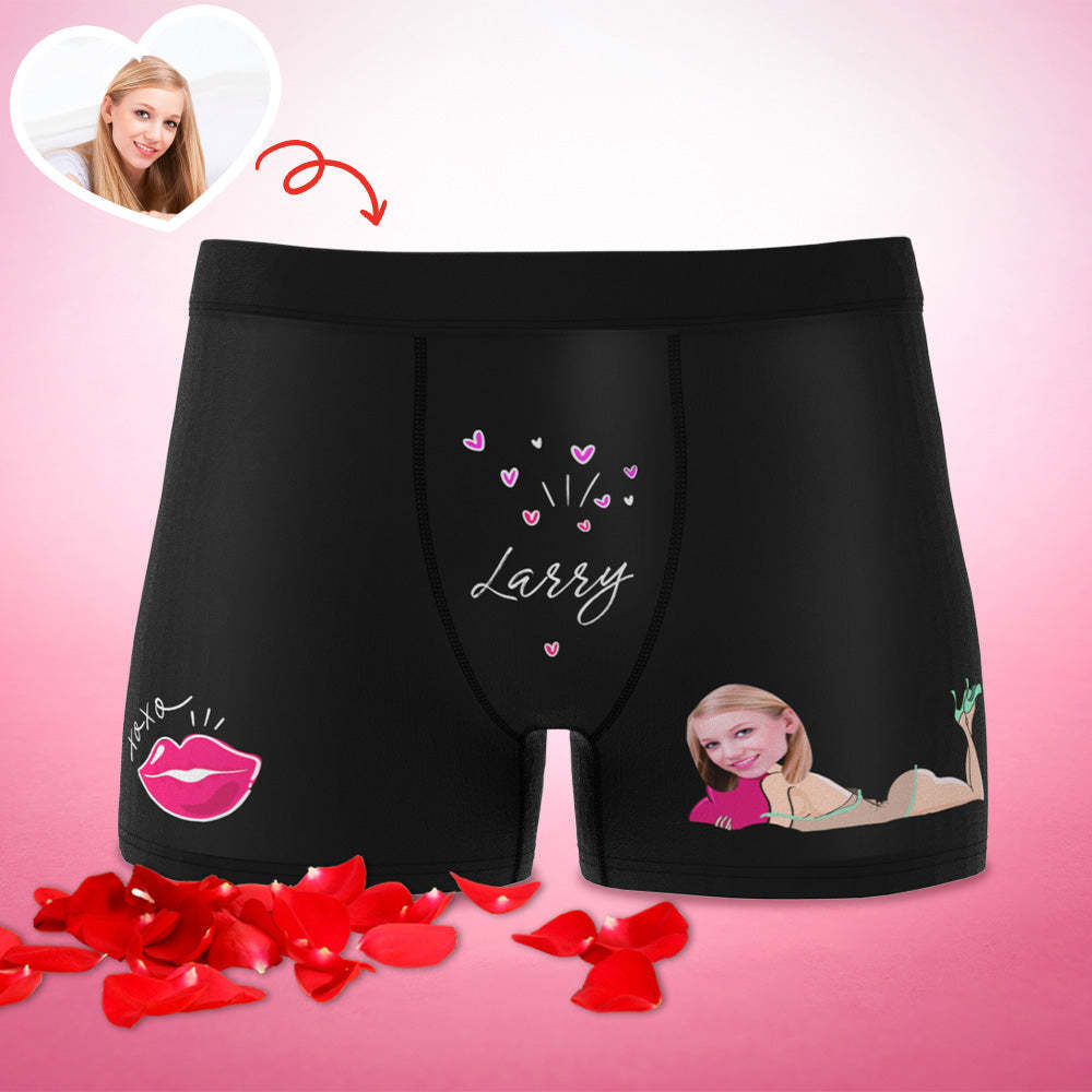 Personalisierte Xxoo Boxer Benutzerdefinierte Boxershorts Benutzerdefinierte Boxer Benutzerdefinierte Gesicht Boxer Personalisierte Minime Boxer - MyFaceBoxerDE