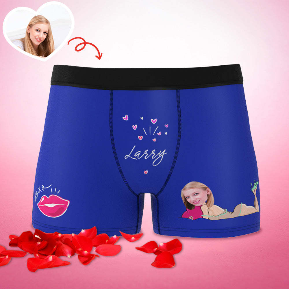 Personalisierte Xxoo Boxer Benutzerdefinierte Boxershorts Benutzerdefinierte Boxer Benutzerdefinierte Gesicht Boxer Personalisierte Minime Boxer - MyFaceBoxerDE