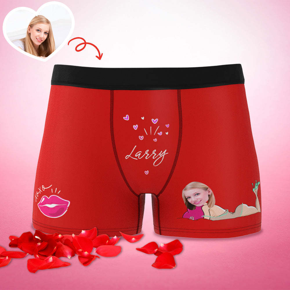 Personalisierte Xxoo Boxer Benutzerdefinierte Boxershorts Benutzerdefinierte Boxer Benutzerdefinierte Gesicht Boxer Personalisierte Minime Boxer - MyFaceBoxerDE