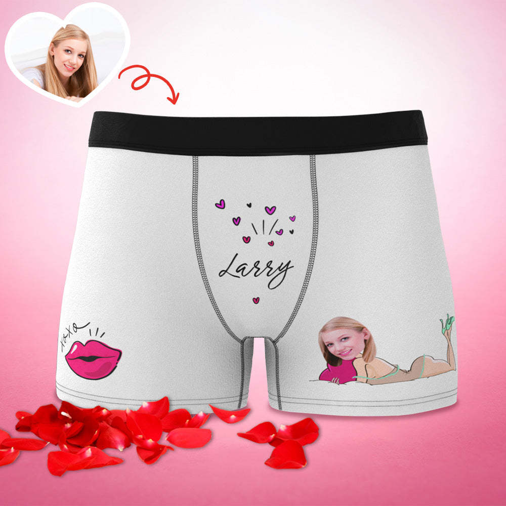Personalisierte Xxoo Boxer Benutzerdefinierte Boxershorts Benutzerdefinierte Boxer Benutzerdefinierte Gesicht Boxer Personalisierte Minime Boxer - MyFaceBoxerDE