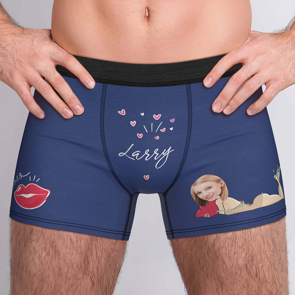 Personalisierte Xxoo Boxer Benutzerdefinierte Boxershorts Benutzerdefinierte Boxer Benutzerdefinierte Gesicht Boxer Personalisierte Minime Boxer - MyFaceBoxerDE