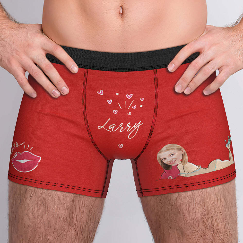 Personalisierte Xxoo Boxer Benutzerdefinierte Boxershorts Benutzerdefinierte Boxer Benutzerdefinierte Gesicht Boxer Personalisierte Minime Boxer - MyFaceBoxerDE