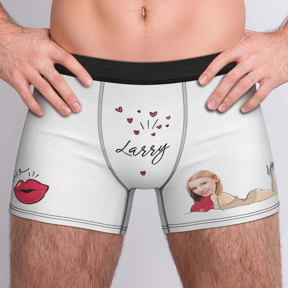 Personalisierte Xxoo Boxer Benutzerdefinierte Boxershorts Benutzerdefinierte Boxer Benutzerdefinierte Gesicht Boxer Personalisierte Minime Boxer - MyFaceBoxerDE