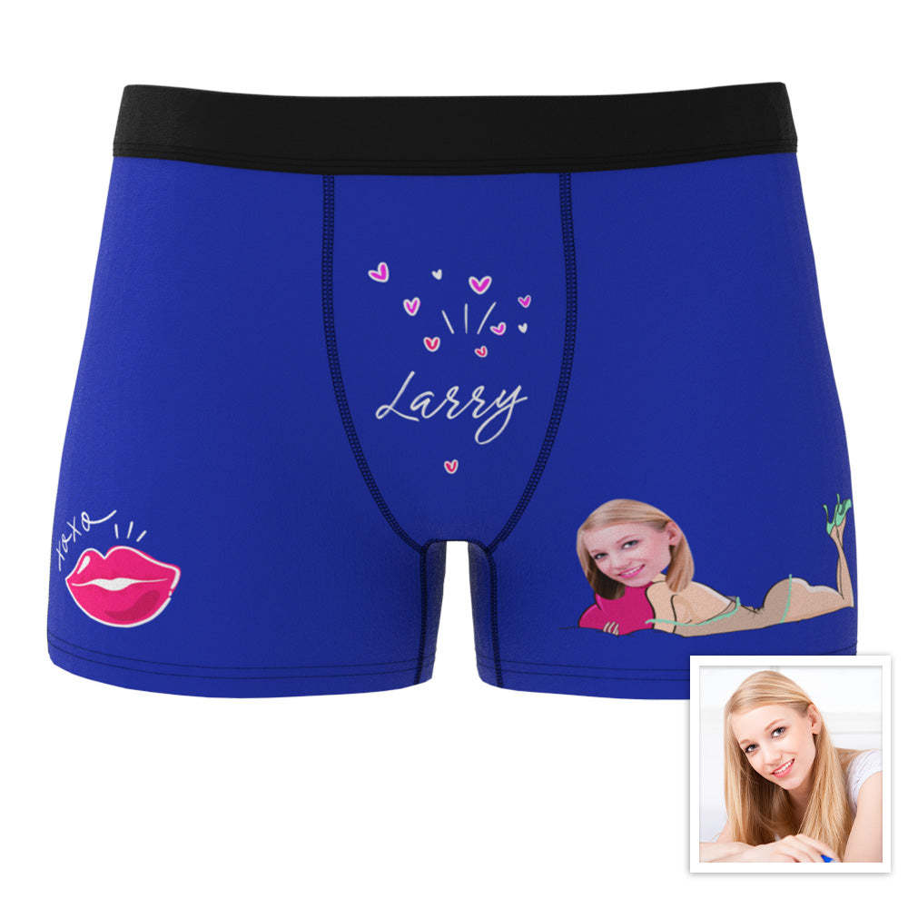 Personalisierte Xxoo Boxer Benutzerdefinierte Boxershorts Benutzerdefinierte Boxer Benutzerdefinierte Gesicht Boxer Personalisierte Minime Boxer - MyFaceBoxerDE