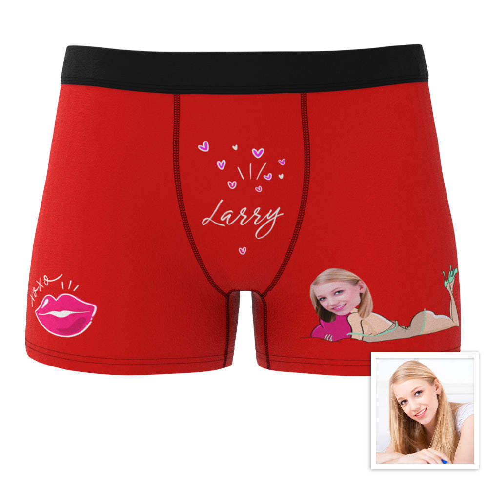 Personalisierte Xxoo Boxer Benutzerdefinierte Boxershorts Benutzerdefinierte Boxer Benutzerdefinierte Gesicht Boxer Personalisierte Minime Boxer - MyFaceBoxerDE