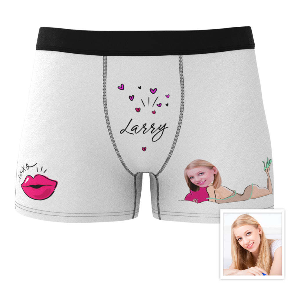 Personalisierte Xxoo Boxer Benutzerdefinierte Boxershorts Benutzerdefinierte Boxer Benutzerdefinierte Gesicht Boxer Personalisierte Minime Boxer - MyFaceBoxerDE