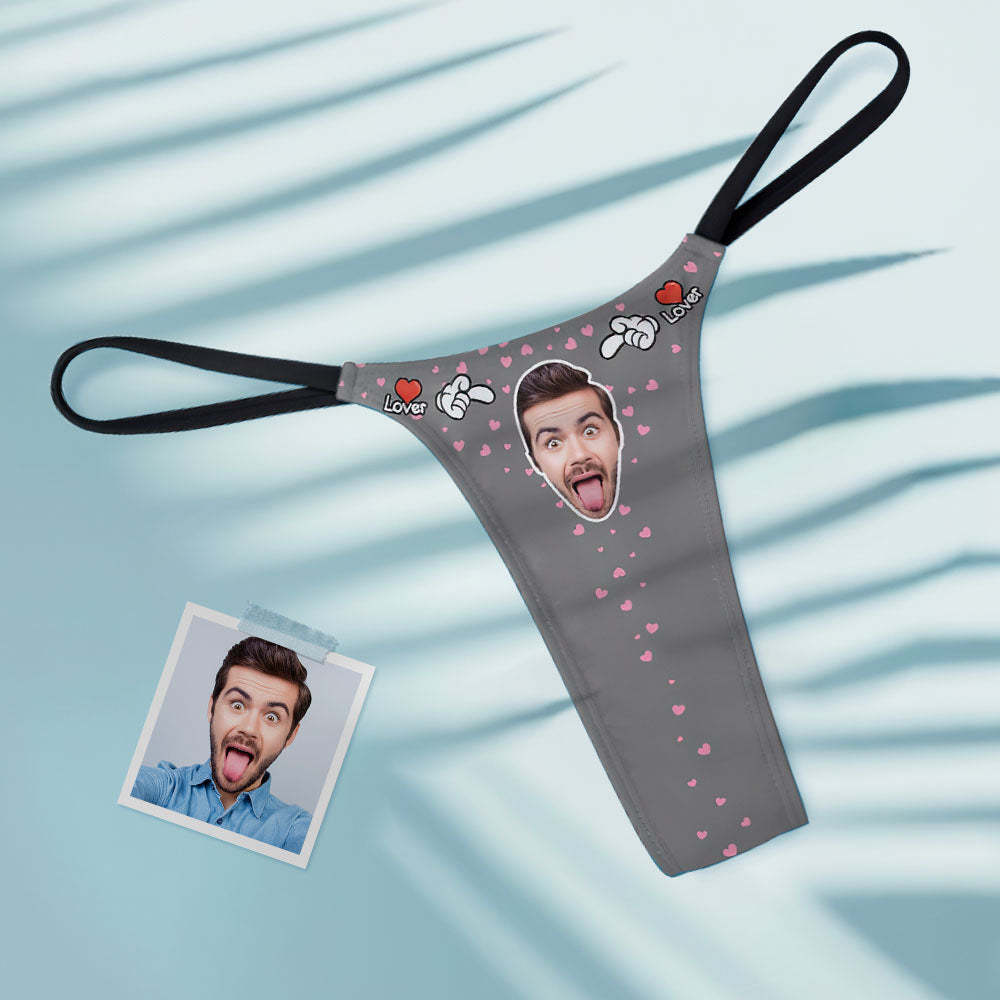 Der Tanga-tanga Der Benutzerdefinierten Gesicht-herz-frauen Für Liebhaber - MyFaceBoxerDE