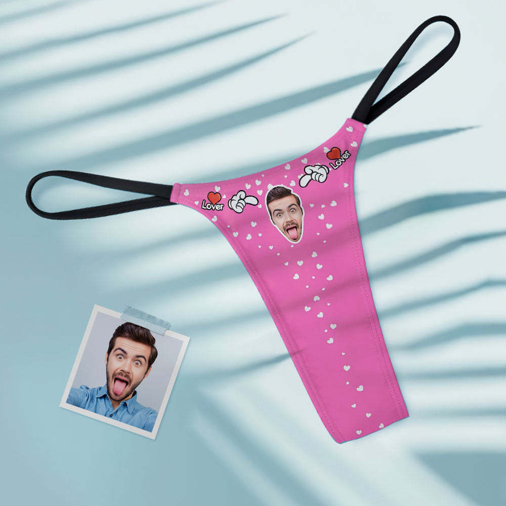 Der Tanga-tanga Der Benutzerdefinierten Gesicht-herz-frauen Für Liebhaber - MyFaceBoxerDE