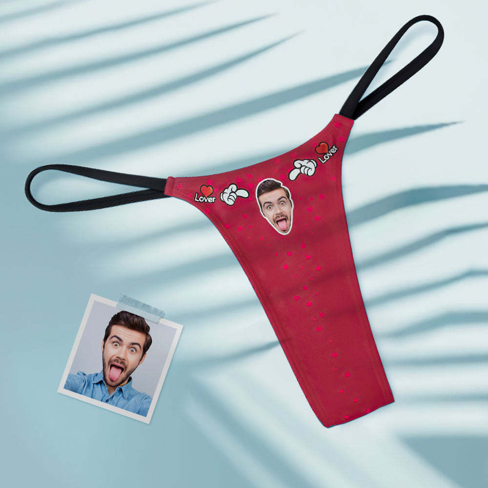 Der Tanga-tanga Der Benutzerdefinierten Gesicht-herz-frauen Für Liebhaber - MyFaceBoxerDE