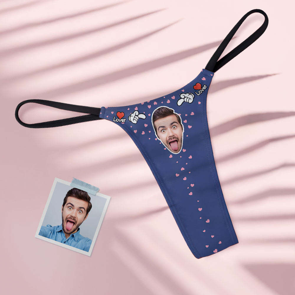 Der Tanga-tanga Der Benutzerdefinierten Gesicht-herz-frauen Für Liebhaber - MyFaceBoxerDE
