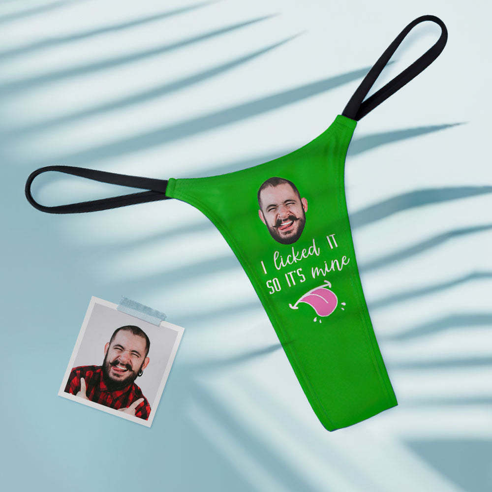Benutzerdefiniertes Gesicht Tanga Sexy Damen Tanga Tanga It's Mine - MyFaceBoxerDE