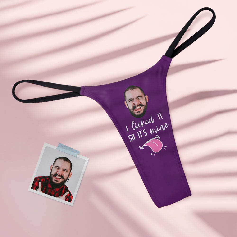 Benutzerdefiniertes Gesicht Tanga Sexy Damen Tanga Tanga It's Mine - MyFaceBoxerDE
