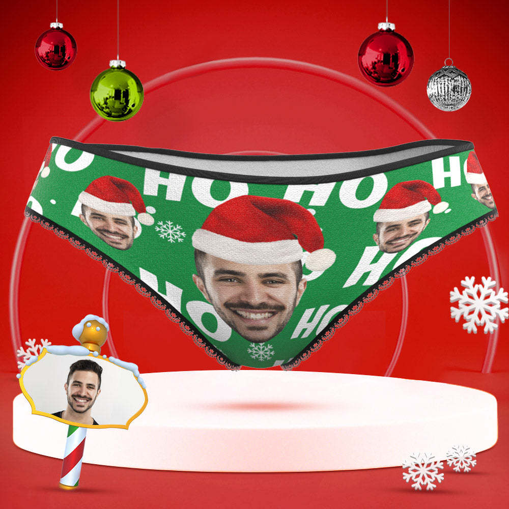 Custom Face Unterwäsche Personalisierte Frauen High-cut Briefs Höschen Weihnachtsgeschenk - Ho - MyFaceBoxerDE