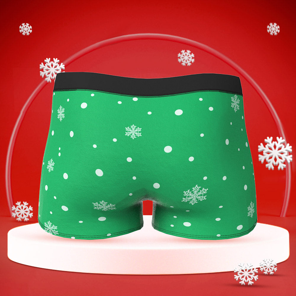 Benutzerdefinierte Gesicht Boxershorts Herren Shorts Mit Freundin Foto Frohe Weihnachten