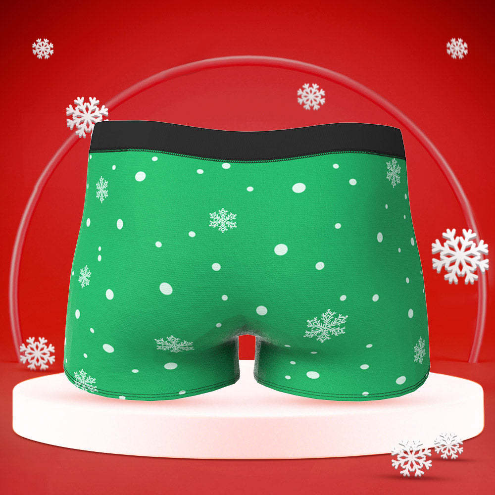 Benutzerdefinierte Gesicht Boxershorts Herren Shorts Mit Freundin Foto Frohe Weihnachten - MyFaceBoxerDE