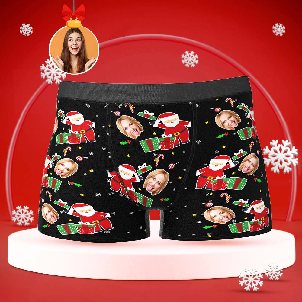 Benutzerdefinierte Gesicht Boxershorts Lustige Briefs Herren Shorts Mit Freundin Foto Weihnachtsüberraschungsgeschenk