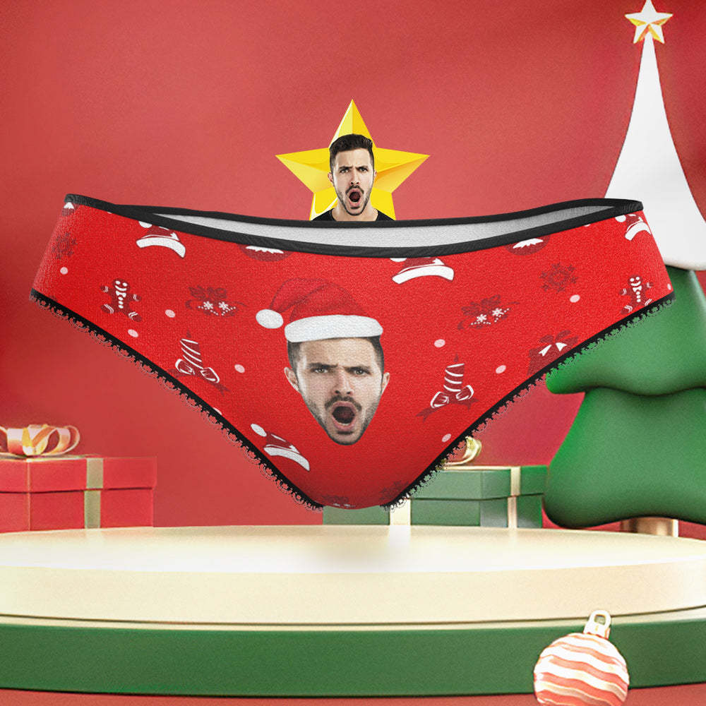 Benutzerdefinierte Freund Gesicht Höschen Lustige Personalisierte Gesicht Unterwäsche Weihnachtsgeschenk Für Sie - MyFaceBoxerDE
