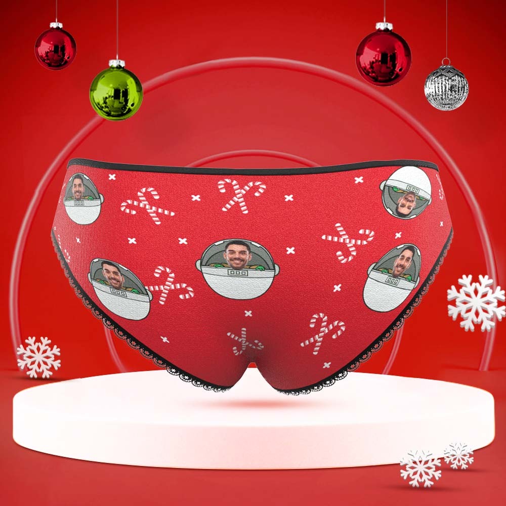 Kundenspezifisches Gesicht Unterwäsche Personalisierte Frauen Höschen Mit Foto Weihnachtsgeschenke Rot - MyFaceBoxerDE