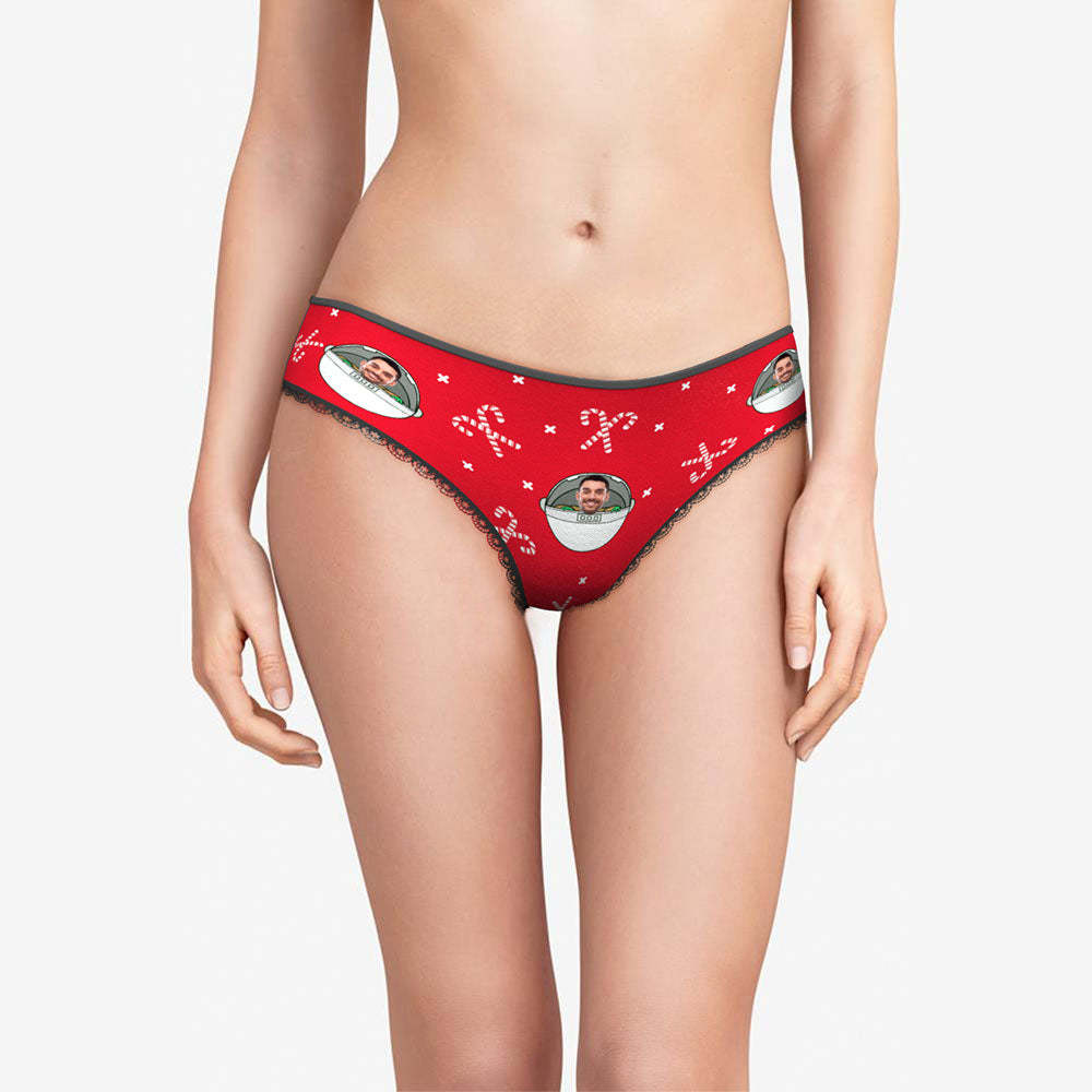 Kundenspezifisches Gesicht Unterwäsche Personalisierte Frauen Höschen Mit Foto Weihnachtsgeschenke Rot - MyFaceBoxerDE
