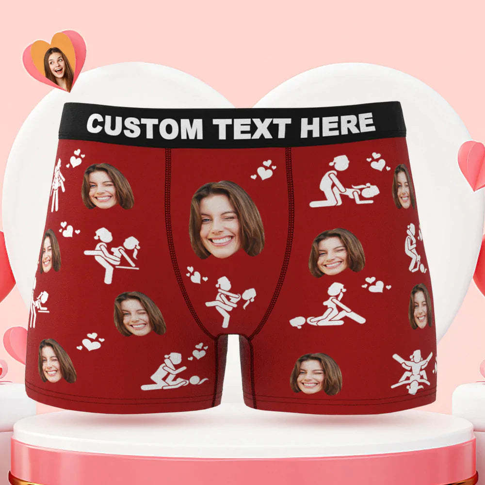 Benutzerdefinierte Männer Face Boxer Briefs Just Do It Personalisiertes Lustiges Valentinstagsgeschenk Für Ihn - MyFaceBoxerDE