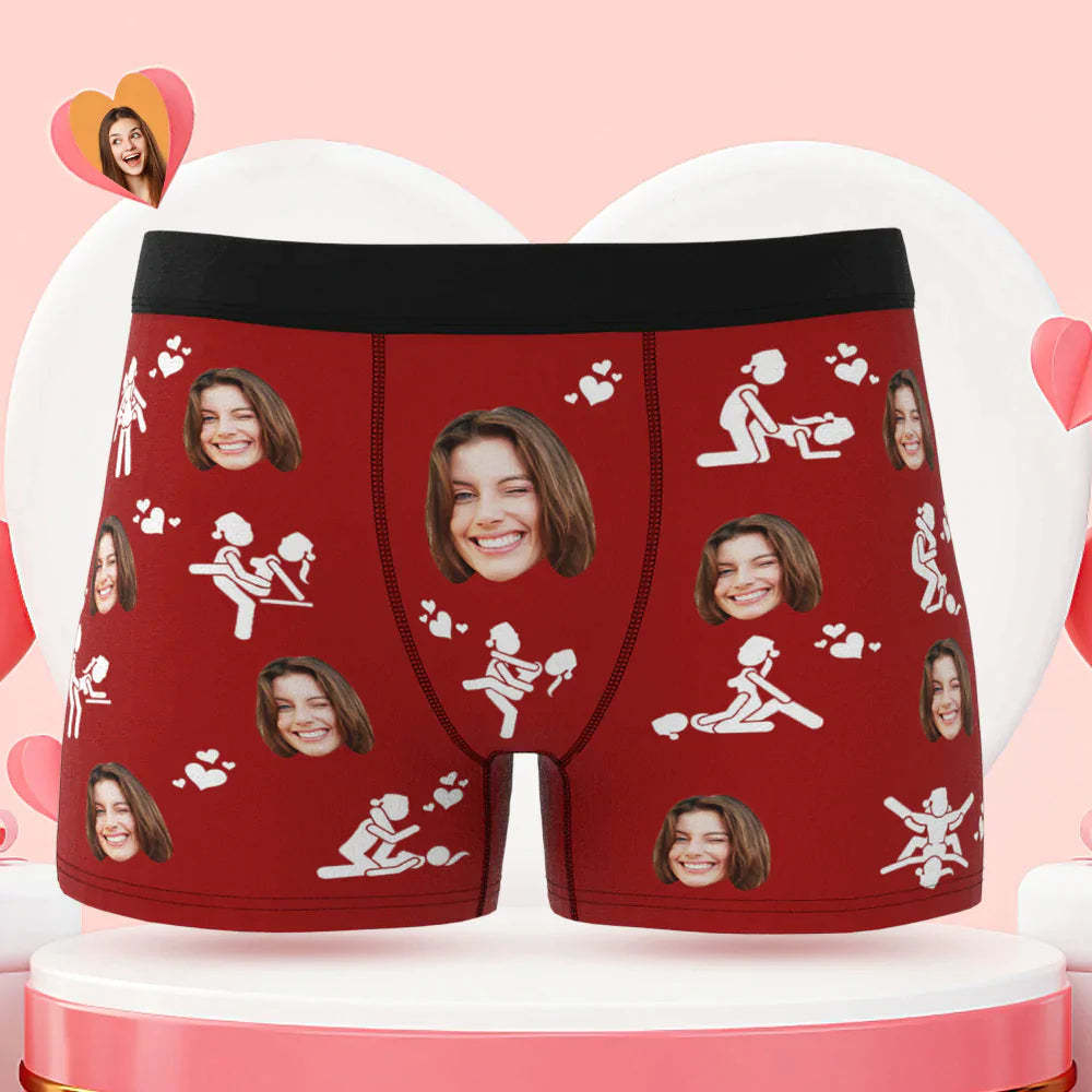 Benutzerdefinierte Männer Face Boxer Briefs Just Do It Personalisiertes Lustiges Valentinstagsgeschenk Für Ihn - MyFaceBoxerDE