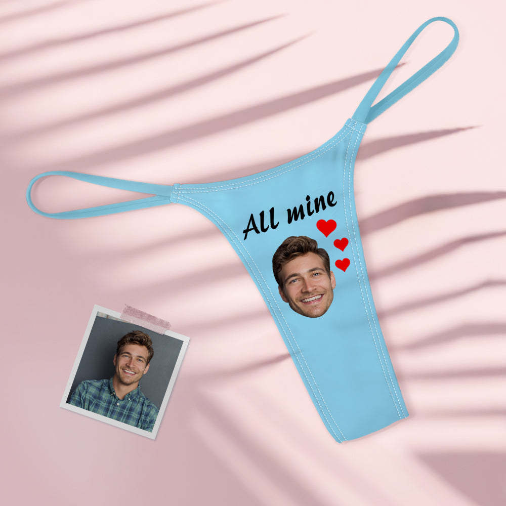 Custom Face All Mine Heart Frauen Bunter Tanga-zapfen - MyFaceBoxerDE