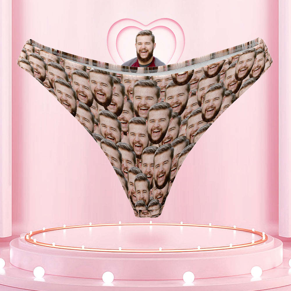 Benutzerdefinierte Gesicht Frauen Tanga Ich Liebe Dich So Sehr Personalisieren Höschen Lustiges Geschenk Für Sie - MyFaceBoxerDE
