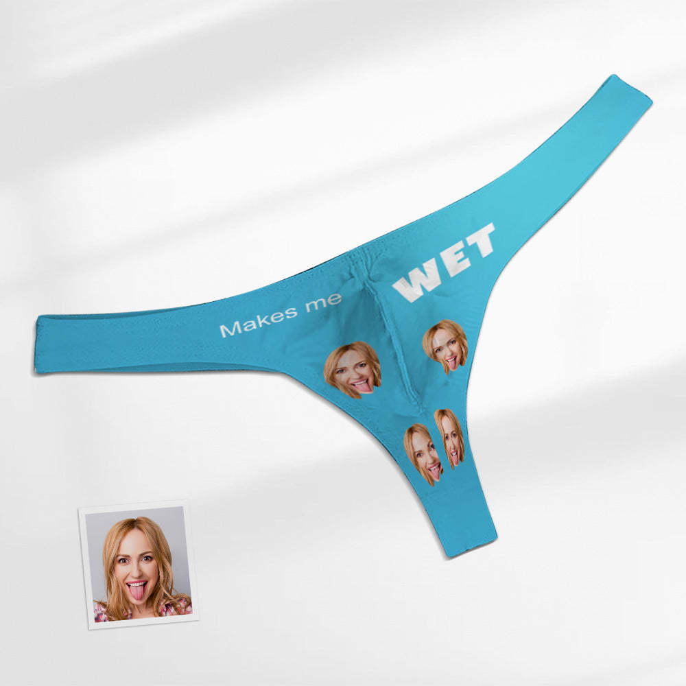 Custom Face Herren-tanga – Makes Me Wet Herren-slip - MyFaceBoxerDE
