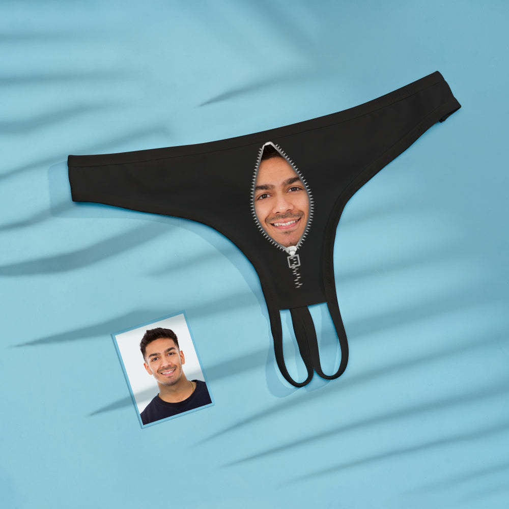 Personalisiertes Boyfriend-gesicht-crotchless-höschen Mit Offenem Schritt - MyFaceBoxerDE