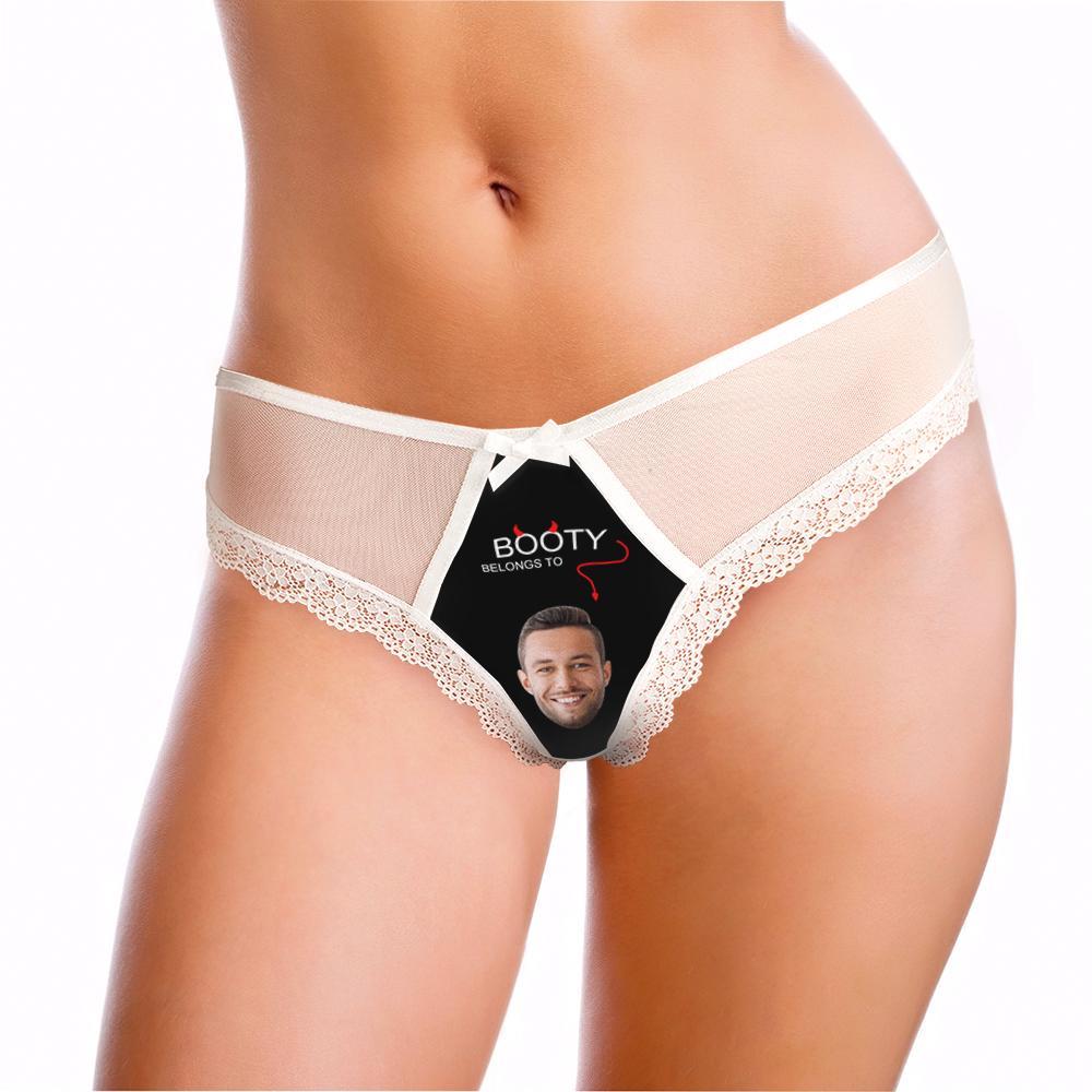 Benutzerdefinierte Spitze Tanga Sexy Spitzenhöschen Lustiges Geschenk Mit Freund Gesicht - MyFaceBoxerDE