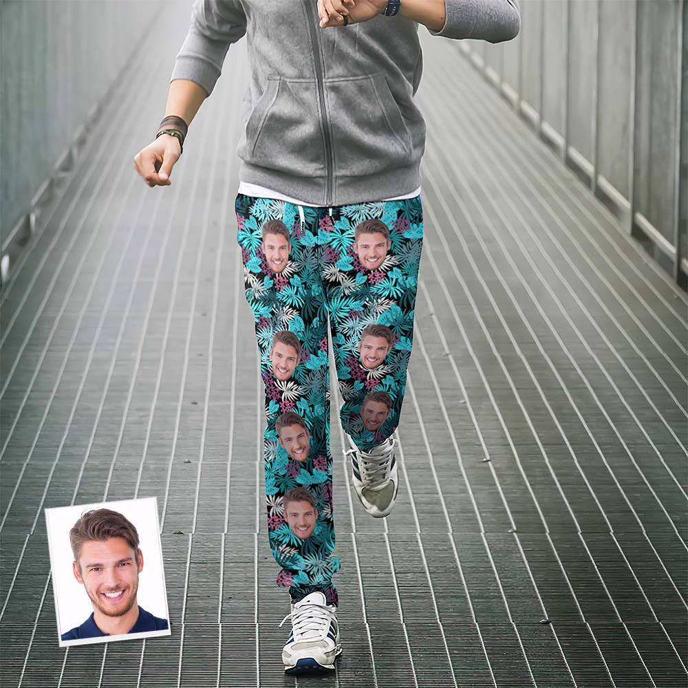 Custom Face Jogginghose Personalisierte Blätter Design Unisex Jogger - MyFaceBoxerDE