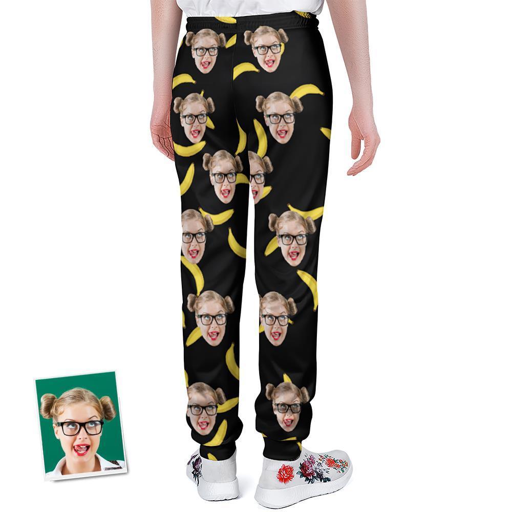 Benutzerdefiniertes Gesicht Jogginghose Personalisierte Bananen Design Unisex Jogger - Geschenk Für Liebhaber - MyFaceBoxerDE