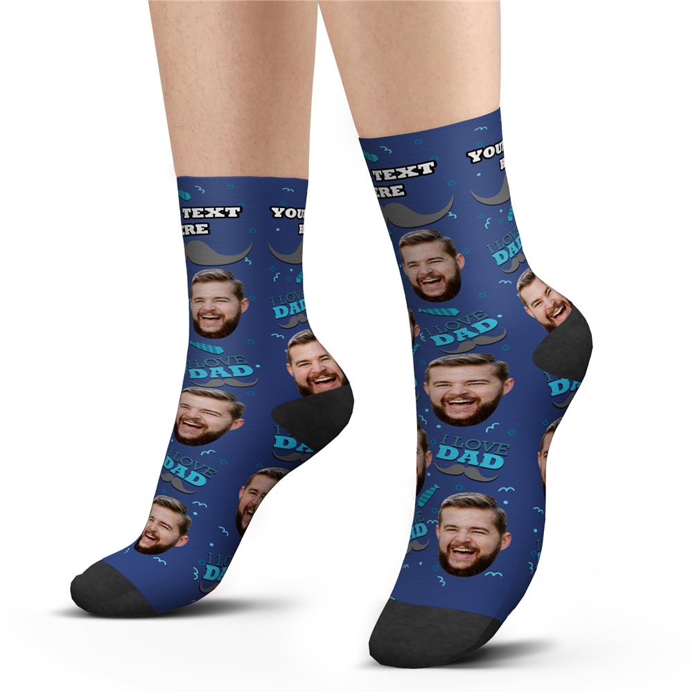 Liebe Papa Benutzerdefinierte Gesichtssocken