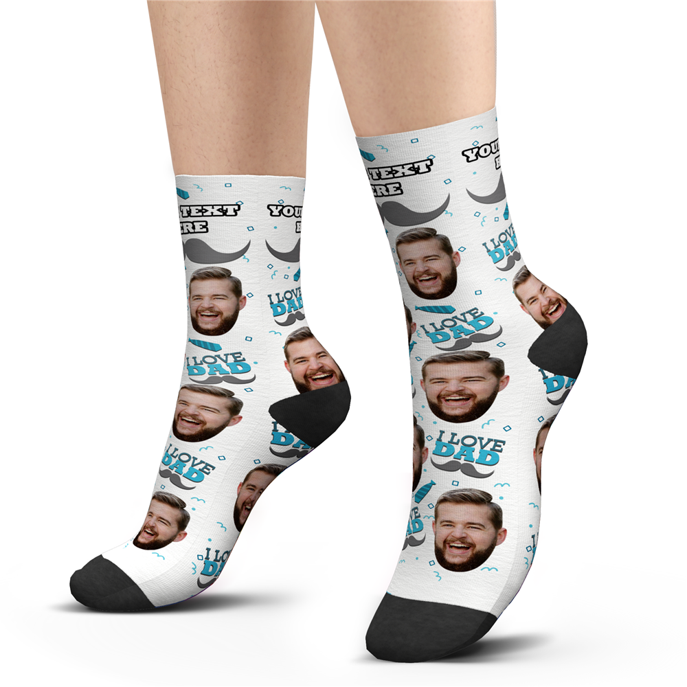 Liebe Papa Benutzerdefinierte Gesichtssocken
