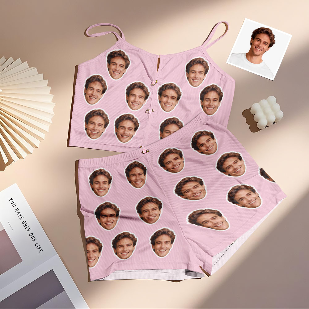 Valentinstagsgeschenk: Dessous-set Mit Personalisierten Fotoapplikationen Und V-ausschnitt - MyFaceBoxerDE