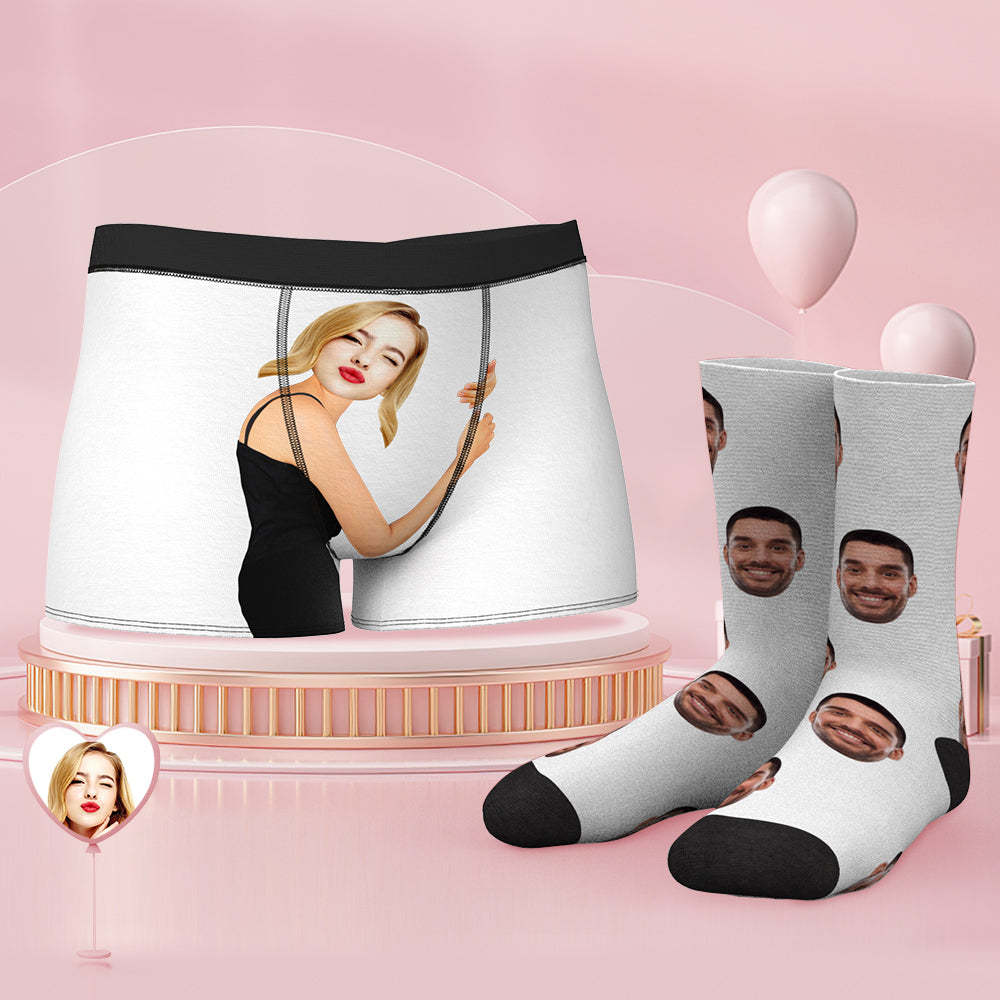 Custom Face Boxershorts Und Socken Auf Der Körperhaut - MyFaceBoxerDE