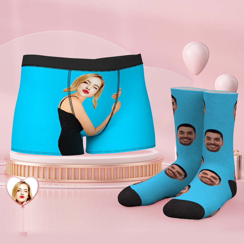 Custom Face Boxershorts Und Socken Auf Der Körperhaut - MyFaceBoxerDE