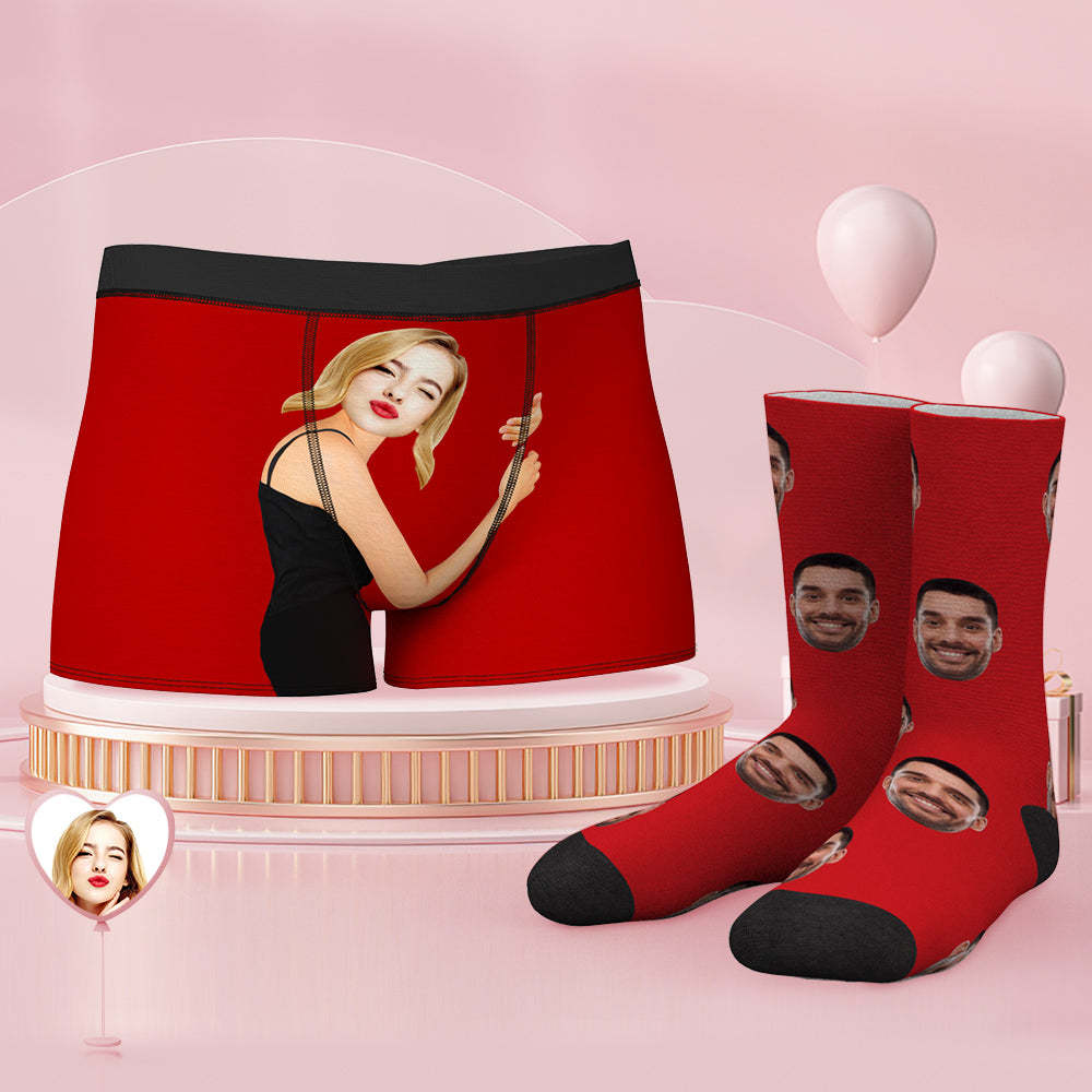 Custom Face Boxershorts Und Socken Auf Der Körperhaut - MyFaceBoxerDE