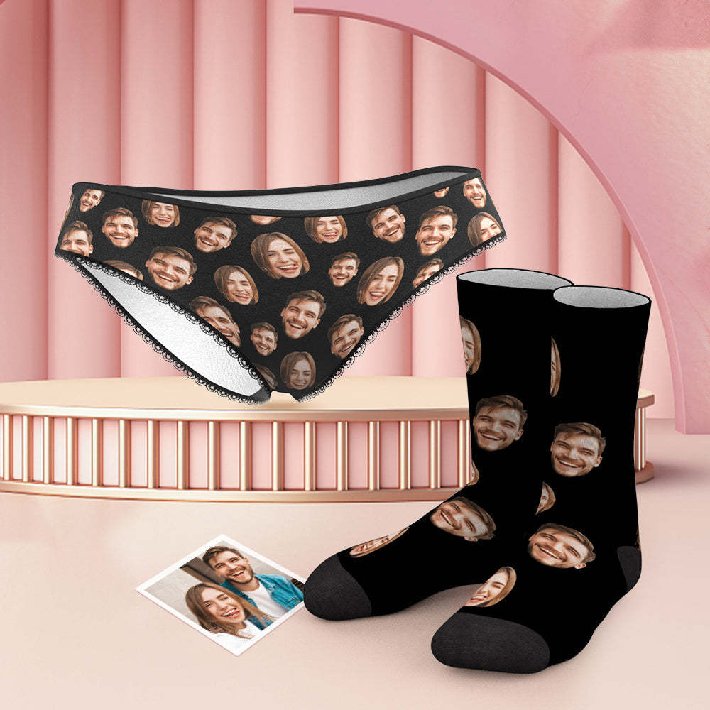Benutzerdefinierte Gesicht Lustige Höschen Und Socken-set - MyFaceBoxerDE
