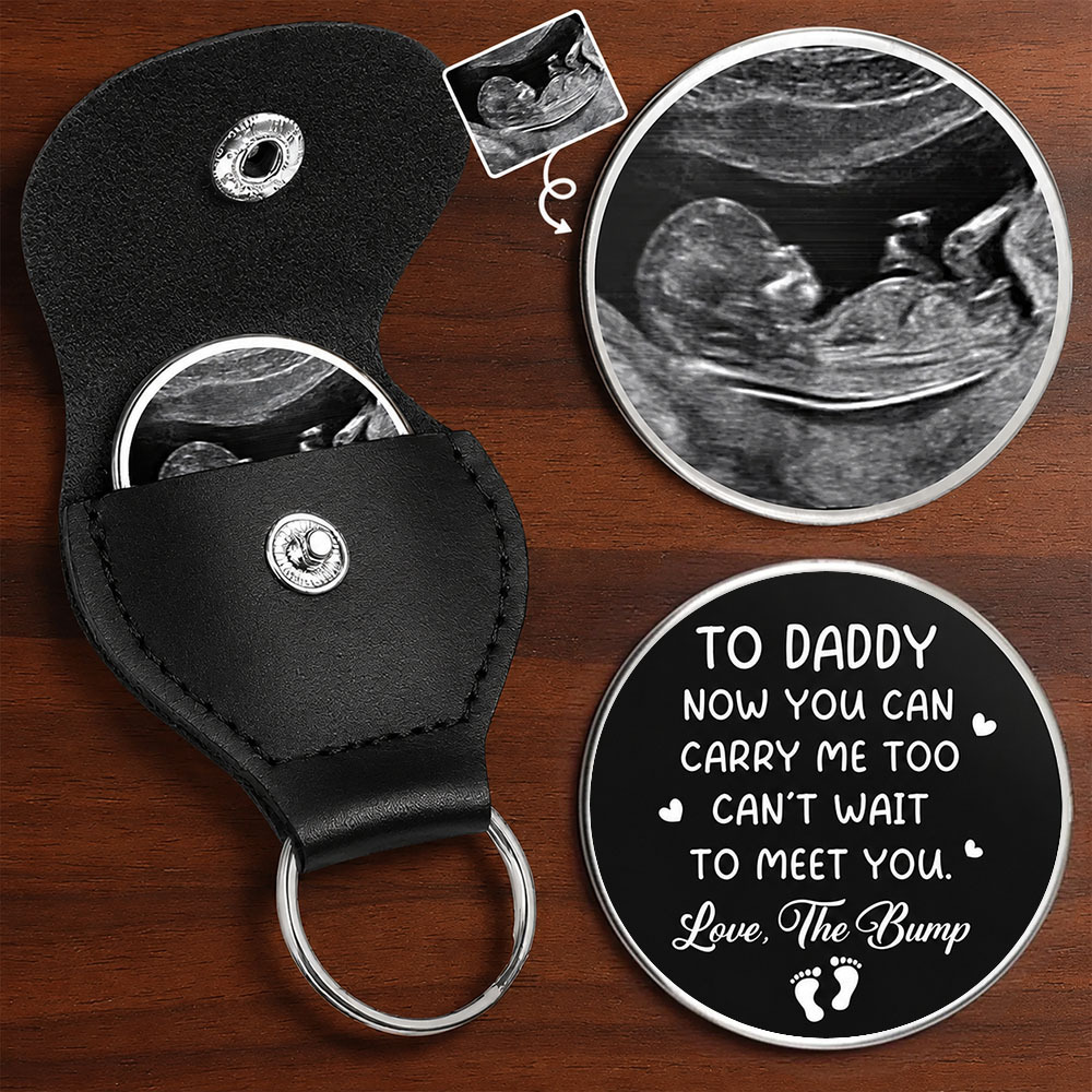 Personalisierte Foto-Taschen-Umarmung – Personalisierte Babyparty, Geschenke Zur Geschlechtsoffenbarung Für Frischgebackene Väter, Ehemann, Sohn – Bald Zum Vater Befördert - MyFaceBoxerDE