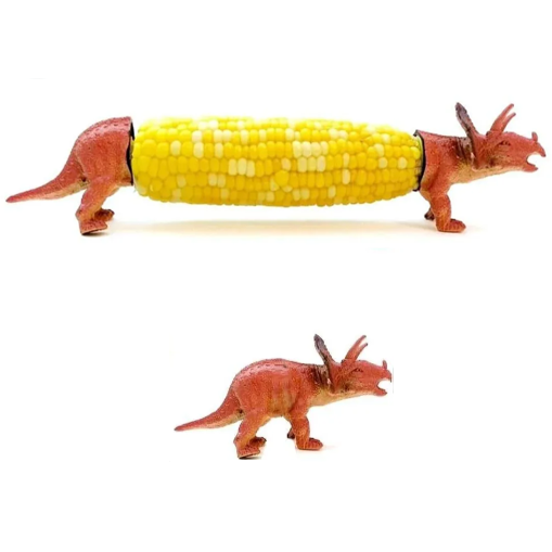 Dinosaurier-Maiskolbenhalter Für Maiskolben – Lustiger Maiskolbenhalter Für Kinder Und Erwachsene Mit Edelstahlzinken - MyFaceBoxerDE