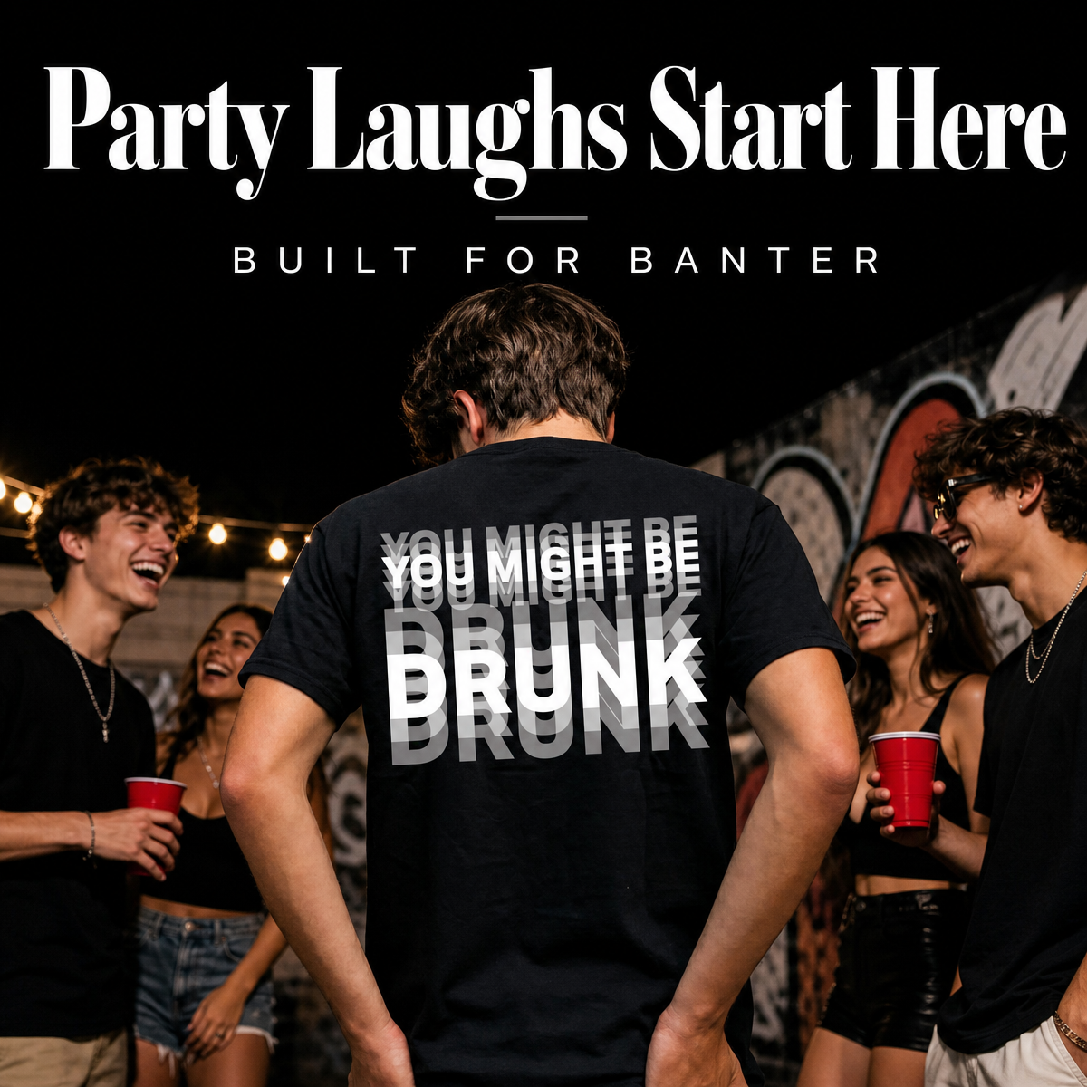 Auf Der Rückseite Ist „You Might Be Drunk Shirt" Gedruckt. Lustiges Trink-Humor-Unisex-T-Shirt-Geschenk - MyFaceBoxerDE
