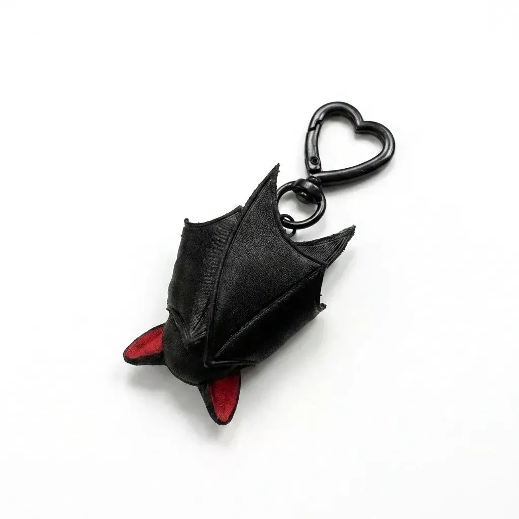 Niedlicher Schwarzer Fledermaus-Baby-Schlüsselanhänger - MyFaceBoxerDE