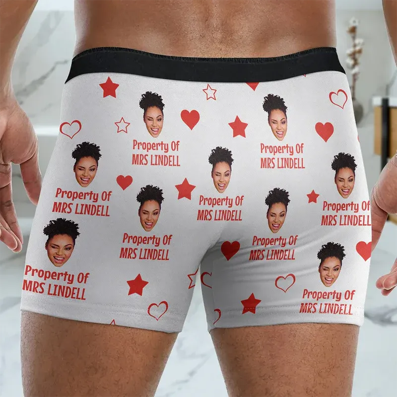 Lustiges Foto – Eigentum Von – Personalisierte Herren-boxershorts - MyFaceBoxerDE