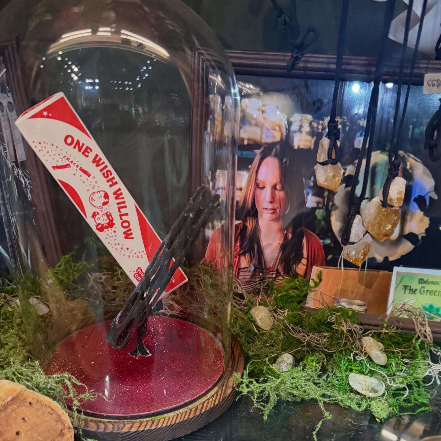 One Wish Willow Prop Replica Sammlerstück Mit Retro-Dreiecksbox, Verfluchter Wunschstab, Fan-Geschenk - MyFaceBoxerDE