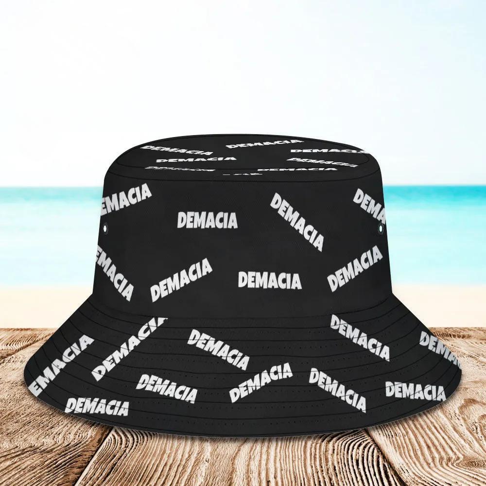 Benutzerdefinierte Eimer Hut Unisex Eimer Hut mit Text personalisieren breiter Krempe Outdoor Sommer Cap Wandern Geschenk für Liebhaber schwarz