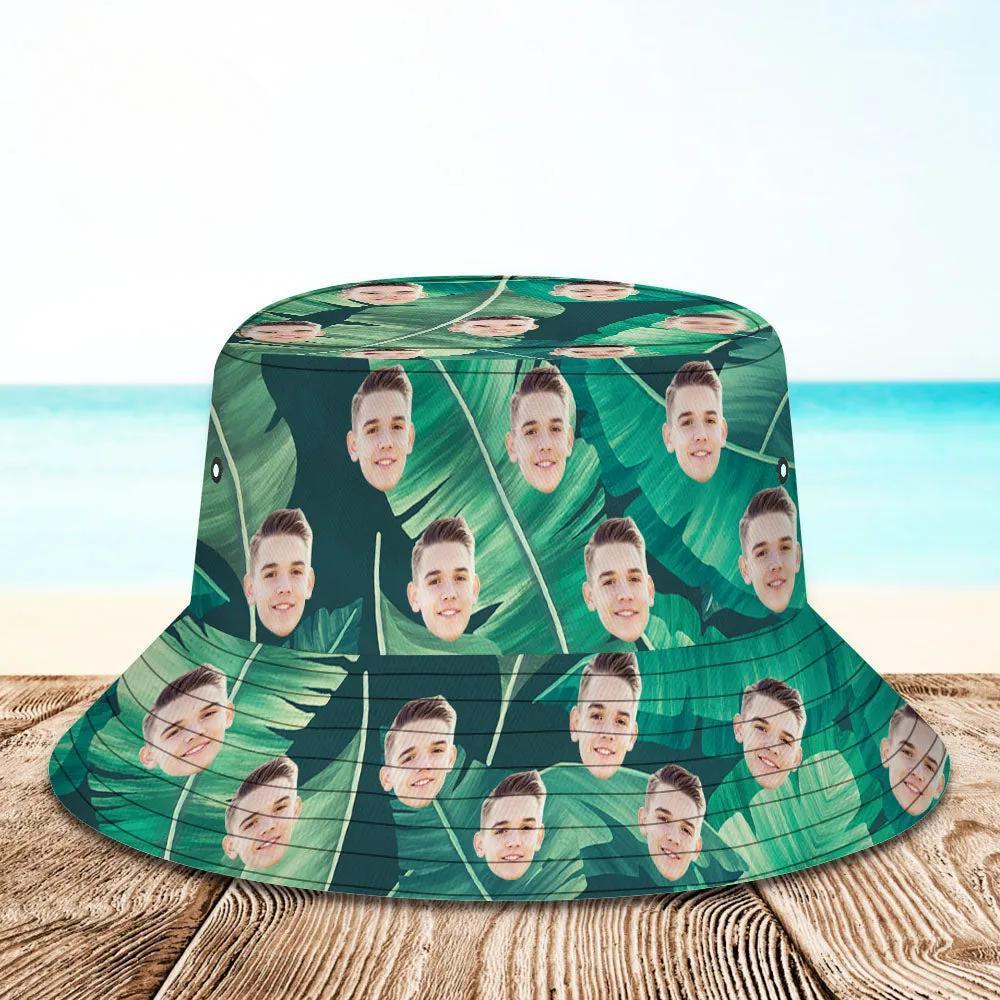 Personalisierte Blätter Hawaii-Fischerhut Eimer Hut Strand Sport Hut