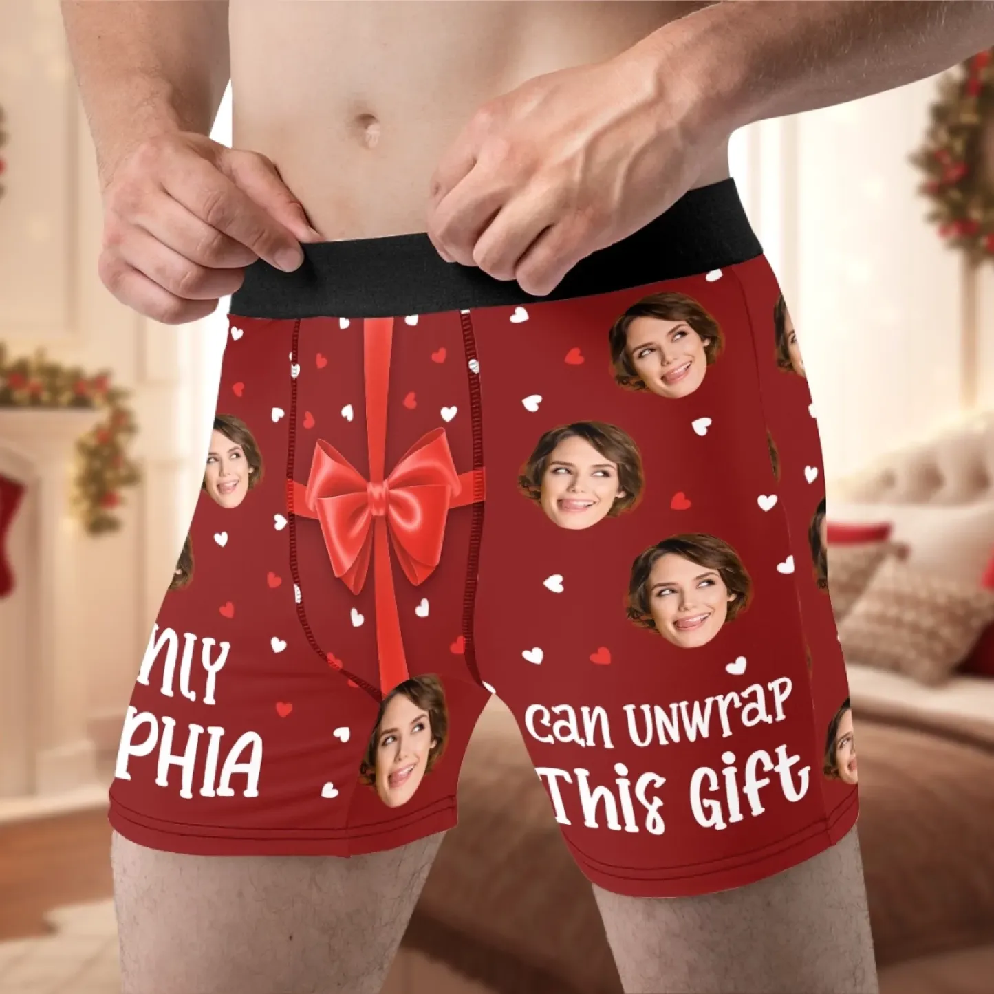 Personalisierte Boxershorts Mit Foto, Herren-boxershorts – Individuelle Geschenke Zum Jahrestag, Zu Weihnachten Oder Zur Hochzeit Für Ehepaare – Auspacken Mit Liebe - MyFaceBoxerDE