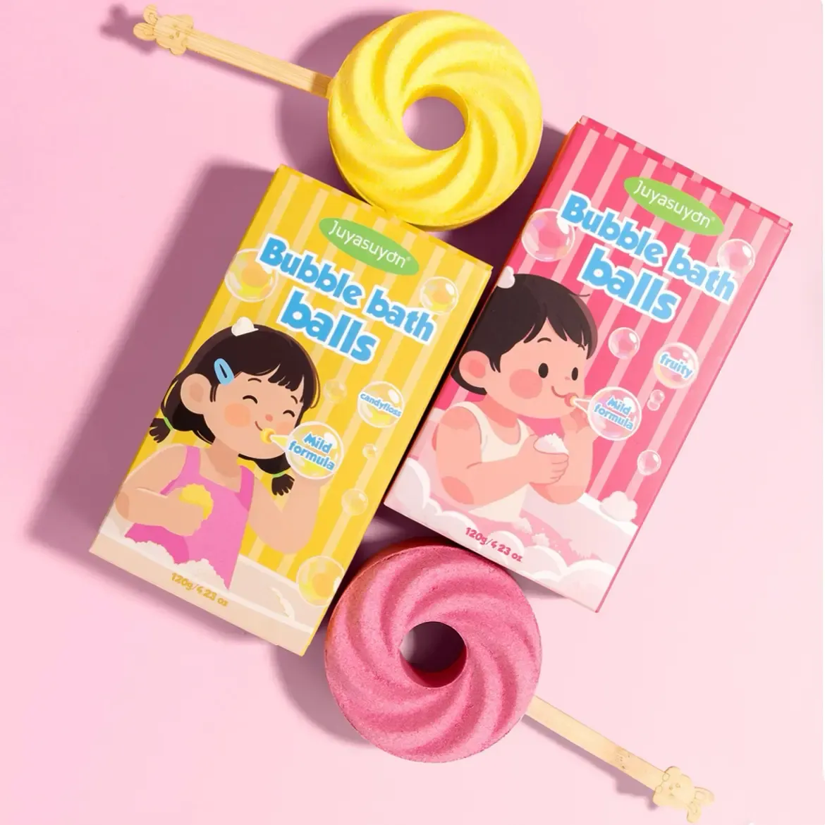 Bombe De Bain Sucette Mignonne – Boule De Bain Moussante Colorée Pour Un Bain Amusant - Mug Personnalisé